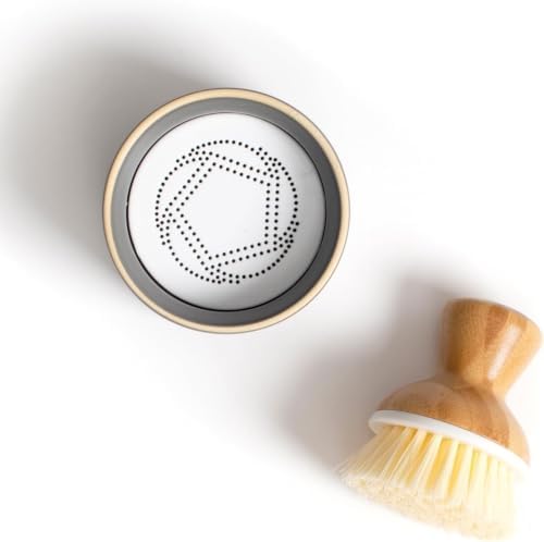 Bamboo Dish Scrub Brush for Kitchen, Natural Sisal Bristles, Cleaning Scrubber for Cast Iron Pan and Pot - Image 7