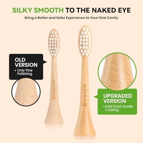 Bamboo Toothbrush Heads Compatible with Philips Sonicare, Soft Castor-Oil Bristles, Biodegradable Toothbrush Replacement Heads, Eco-Friendly & Daily Cleaning - Image 6