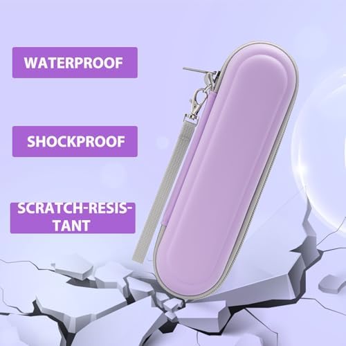 Toothbrush Travel Case for Oral B/Oral-B Pro 1000 1500 5000 7000 & Philips Sonicare 4100 1100 5300 5100 6100/iO Electric Toothbrush, Hard Protective Storage Bag (Light purple) - Image 6
