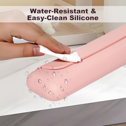 Electric Toothbrush Travel Cover - Waterproof Silicone, Fits Oral-B, Philips Sonicare, suri, burst, Aquasonic | Portable Storage Organizer Bag -Pink - Image 6