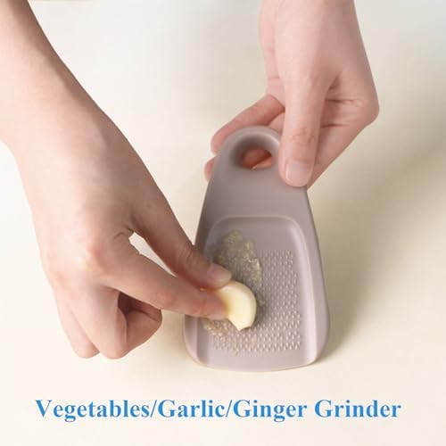 Kitchen Gadgets Set 5 Pieces, Space Saving Cooking Tools Kitchen Accessories-Garlic/Ginger Grinder, Cheese Grater, Vegetable/Fruit Peeler, Pizza Cutter, Bottle Opener, Gadgets Gift Set - Image 5