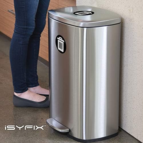 iSYFIX Trash Can Stickers Signs, 6 Pack, 5 inch - Image 6