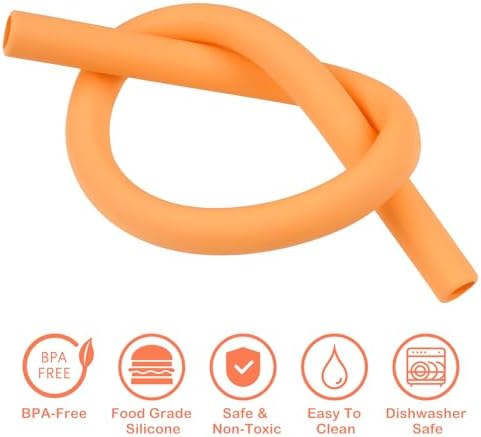 Tomorotec 7PCS Silicone Drinking Straws Fit for Stanley 40 oz 30 oz Tumbler - Image 4