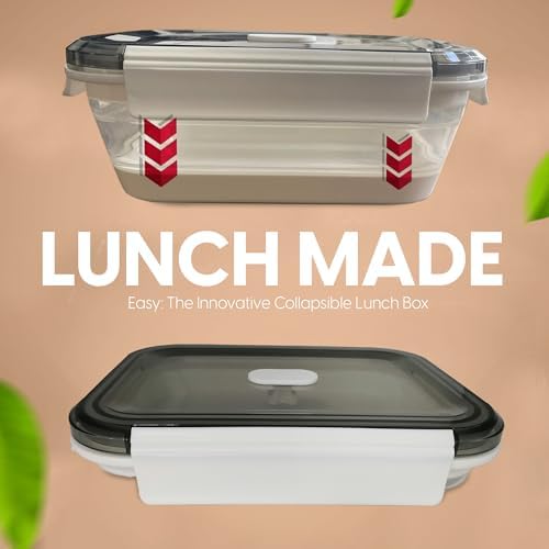 A MILLI Collapsible Food Storage Containers with Lids, 2 Pack Large Silicone Bowls 27oz & 40oz, Leakproof Airtight Foldable Lunch Box, BPA Free Microwave Freezer Dishwasher Safe, Camping RV Meal Prep - Image 5