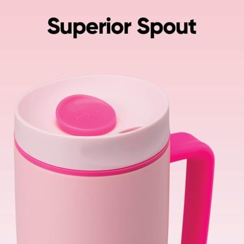 Owala SmoothSip Slider Stainless Steel Insulated Travel Mug with Handle, 100% Leak Proof, For Hot and Cold Drinks, Travel Friendly with Sliding Lock Lid, 24 oz, BPA Free, Leak Proof, Pucker Up - Image 4