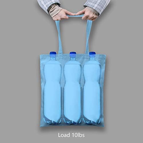 TOPDesign 12-Pack Economical 16"x15" Baby Blue Cotton Tote Bag, Lightweight Medium Reusable Grocery Shopping Cloth Bags, Suitable for DIY, Advertising, Promotion, Gift, Activity - Image 6