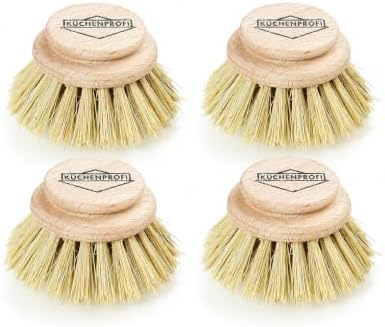 Küchenprofi 4-Pack Replacement Brush Heads for Classic Dish Washing Brush by Kuchenprofi