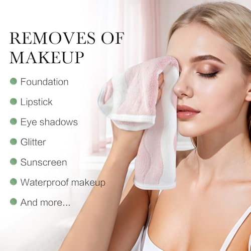 SINLAND Absorbent Coral Velvet Washcloth Ultra Soft Microfiber Face Towels 12 x 12 inch Multi-Purpose Face Cloths for Household and Sport - Image 6