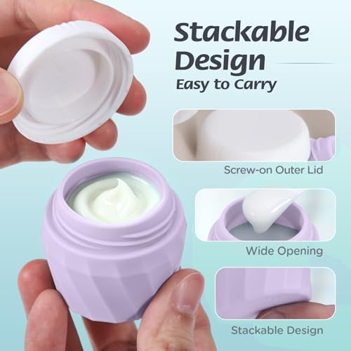 6Pcs Travel Bottles for Toiletries, Silicone Travel Size Containers Set - Image 5