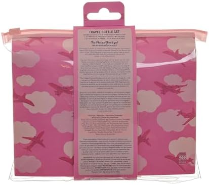 Vintage Cosmetic Company Silicone Travel Bottles 4 Piece with Zipper Bag - Image 3