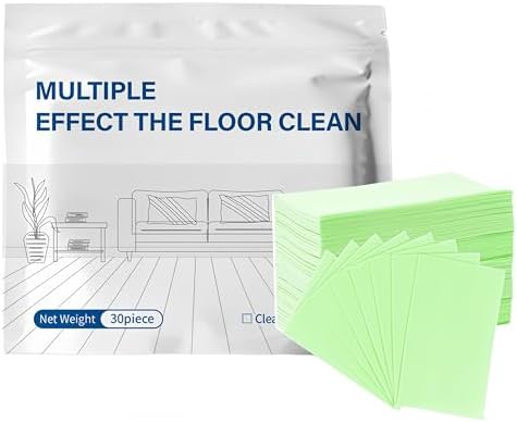 Multi-Surface Floor Cleaning Tablets, Floor Cleaning Tablets Multi- Surface Cleaner, Multiple Effect the Floors Clean, Concentrated Cleaner for Hardwood, Tile, Laminate (30, Green) by Aboutyes