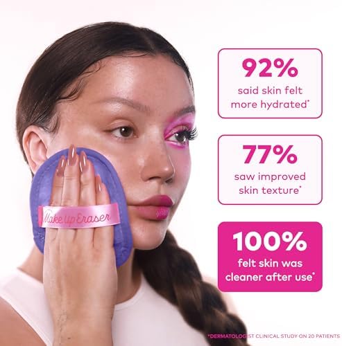 The Original MakeUp Eraser 7-Day Set, Erase All Makeup with Just Water, Including Waterproof Mascara, Eyeliner, Foundation, Lipstick, Sunscreen, and More! Dewy Glow, 7ct. - Image 5
