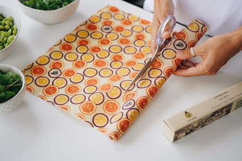 SuperBee Beeswax Wrap Roll XL Reusable Food Wrap Bees Paper – Passion - Image 2