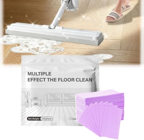 100/150/200/300pcs Floor Cleaning Tablets, Multi-Surface Floor Cleaning Tablets, Concentrated Cleaner Multiple Effect the Floors Clean for Tile,Hardwood (Purple-30pcs) by Unknown