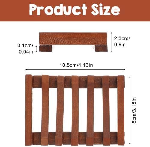 Wood Soap Holder for Shower Teak Soap Dish Teak Wood By HTB Soaps Tray for Shower Kitchen Sink Sink Bathroom Bathtub Extend Soaps Life and Keep Dry - Image 2