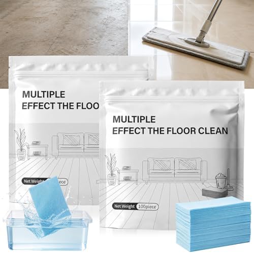 200pcs Multi-Surface Floor Cleaner Tablet, 2026 Upgraded Floor Cleaning Solution Tablets, Dissolvable Pre-Measured Deep Cleaning Cleaning Solution, for Hardwood, Tile, Floors(Blue) by Unknown