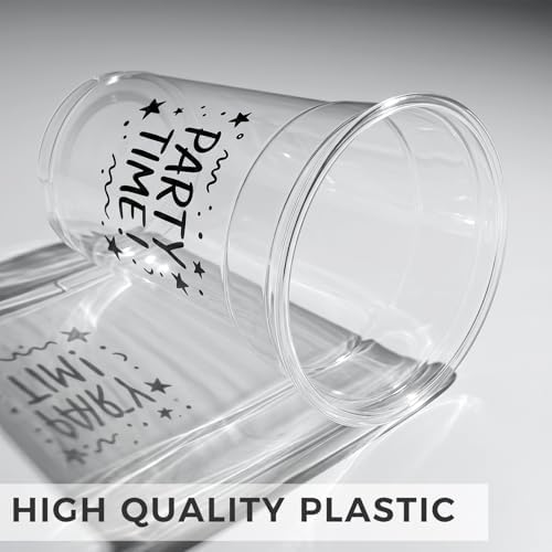 VITEVER [100 Sets - 16oz] Clear Plastic Cups with Lids and Straws, Disposable Iced Coffee Cups for Smoothie, Milkshake, Cold Drinks - BPA free - Image 3