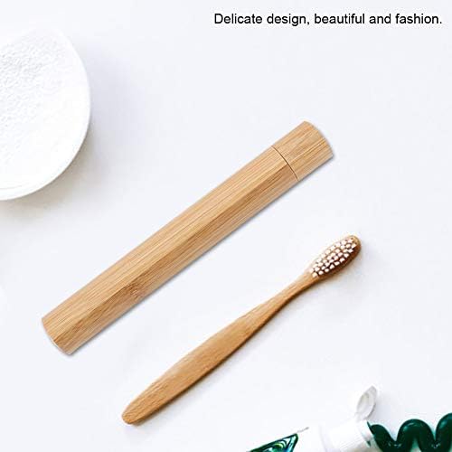 Walfront Toothbrush Travel Case Travel Toothbrush Holder Portable Tubular Toothbrush Protect Box Holder Storage Carry Case Reusable Container Holder - Image 5