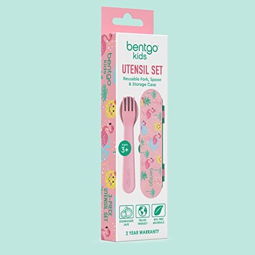 Bentgo Kids Plastic Utensil Set with Fork, Spoon, & Storage Case - Image 7