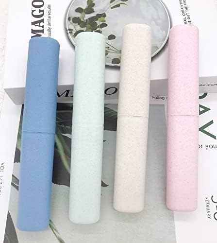 SietDESEO 4 Pack Toothbrush Travel Case, Portable Breathable Toothbrush Holder for Travel, Business, Camping, School - Image 5