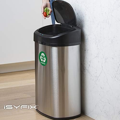 iSYFIX Compost Sticker for Trash Can Bins, 6 Pack, 5 inch - Image 6