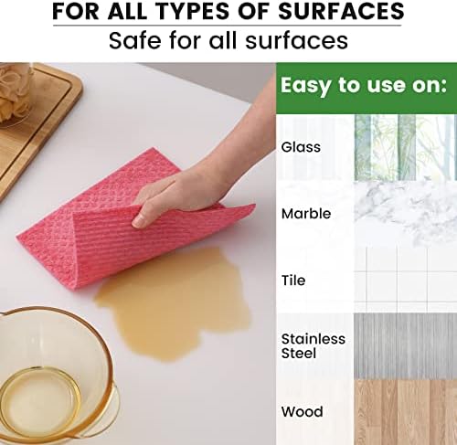 Homaxy Swedish Dishcloths for Kitchen, 15 Pack, Assorted - Image 3
