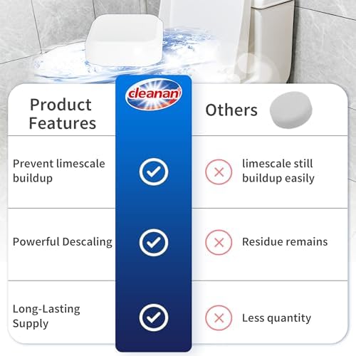 Toilet Bowl Cleaner Tablets, Leaves Bowl Sanitary, Freshens, Deodorizes, Descales & Repels Tough Stains, Helps Prevent Limescale Buildup, Safe for Septic Tanks, 24 Pack 1 Year Supply - Image 6