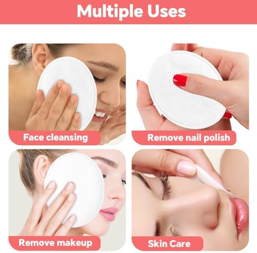 ICOTLE Large Oval Cotton Pads, 80 Count, Multi-Layer, Lint-Free, Dual-Sided, Ultra-Soft Cotton Oval Pads for Makeup Removal, Cleansing, and Toner Application - Image 6