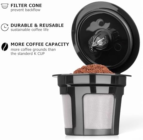 Fanativita Reusable K Cup Coffee Filters for Keurig, 2 Pack - Image 3