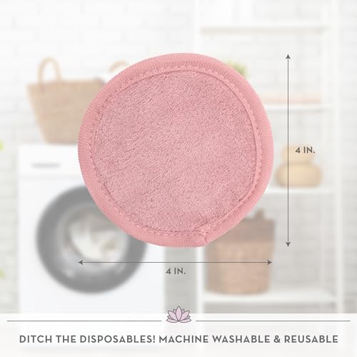 S&T INC. Makeup Remove Wipes, 7 Pack + Bag, 4" Diameter, Assorted Colors - Image 6