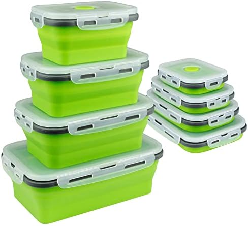 Guyuyii 4 Pack Collapsible Food Storage Containers with Lids by Guyuyii