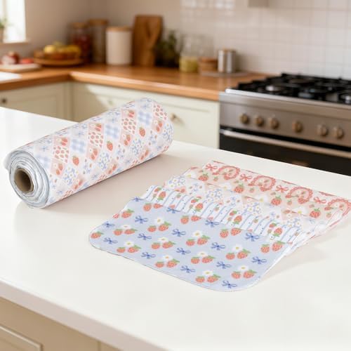 25 Pack Reusable Tissue Paperless Towel Roll Washable Cotton for Kitchen Towels Zero Waste Products Replacement Tissue (RT-G) - Image 6