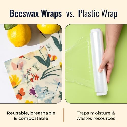 Beeswax Wraps, Cotton Food Storage Set, Pollinators - Image 5