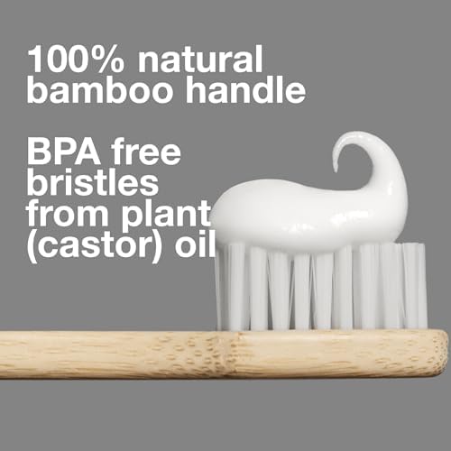 Davids Bamboo Soft Bristle Toothbrush Eco-Friendly BPA Free 3 Pack - Image 2