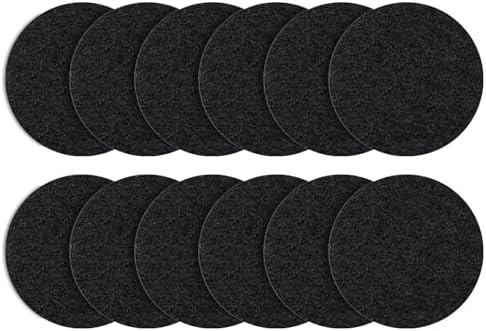 ENLOY 7.25 Inch Kitchen Compost Bin Filters Charcoal Replacement 12 Pack by ENLOY