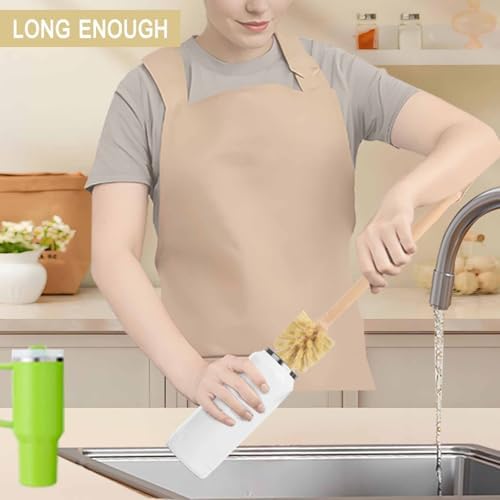 2-in-1 Wood Bottle Brush & Stainless Steel Straw Cleaning Brush - Image 5