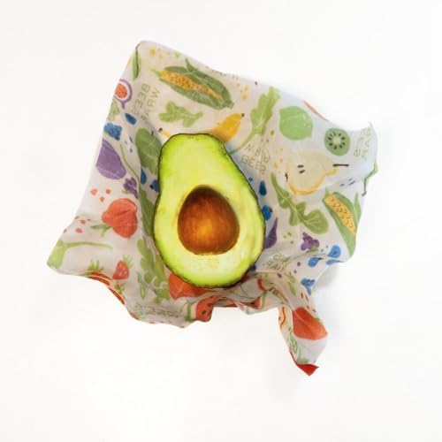 Bee's Wrap Beeswax Food Wraps, 2 Medium & Sandwich Pack - Garden Party - Image 3