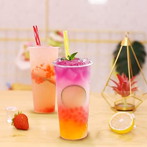 Honest ECO Reusable Plastic Drinking Stirrer Straws with Cleaner Brush, Assorted color Tube fit for Milk & Juice & Coffee & Smoothies & Cocktail & Kids Tableware Kit (36Count-9.5in) - Image 6