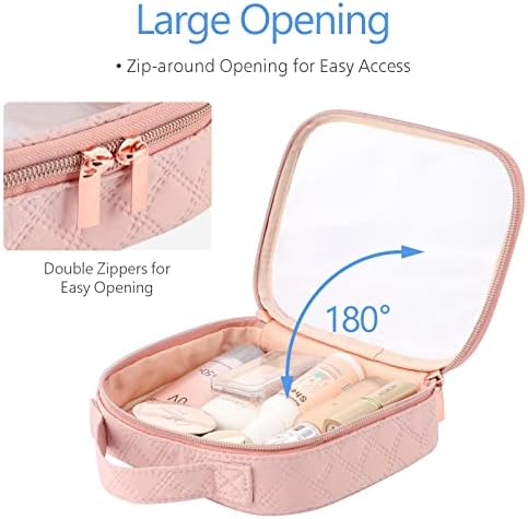PACKISM Clear Makeup Bag Travel - TSA Approved Toiletry Bag, 2 Pack Pink - Image 4