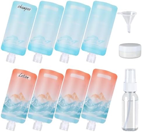 PACKISM 11 Pack Travel Pouches for Toiletries - 90ml 3 oz Liquid Container by Packism