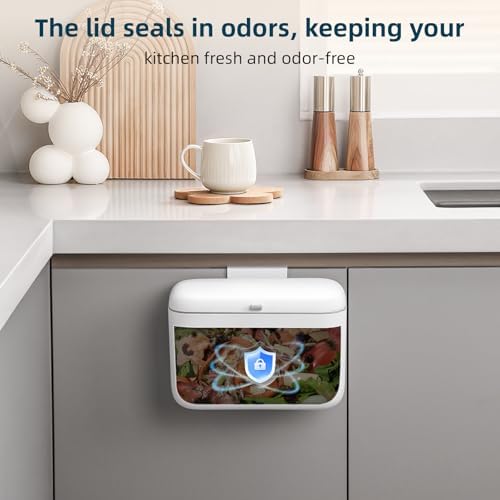 MUEE Compost Bin Kitchen for Counter Top or Under Sink 1.3 Gal/5L - Image 3