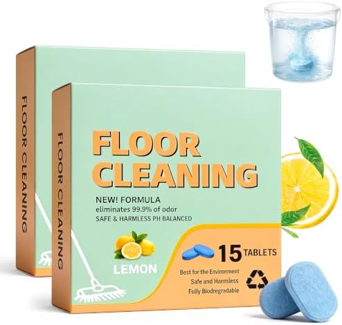 Floor Cleaning Solution Tablets, Lemon Scent,30Count,for Tile and Vinyl by Unknown