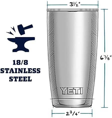 YETI Rambler 20 oz Stainless Steel Vacuum Insulated Tumbler w/MagSlider Lid - Image 6