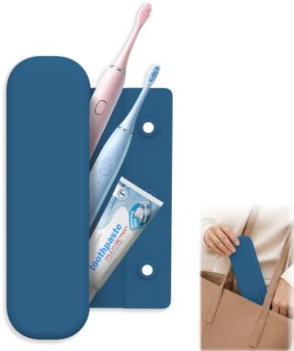Silicone Toothbrush Travel Case, Pro Large Toothbrush Cover Case for Travel by GetEverybodySatisfied