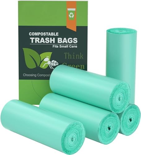 200PCS AYOTEE Compostable Trash Bags 1.2 Gallon Unscented Biodegradable Compost Bags by AYOTEE