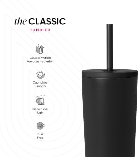 Simple Modern Iced Coffee Tumbler, Insulated | 24oz | Purple - Image 3