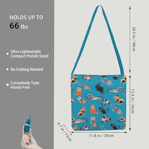 BeeGreen Reusable Grocery Shopping Bag -Travel Tote Bag - Foldable Compact Sturdy Bags - Image 2