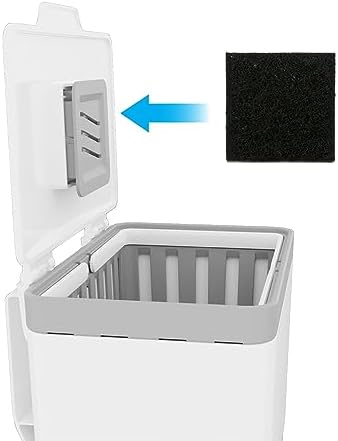 Glad Charcoal Filters for Compost Bins, Odor Absorbing Carbon Replacement Pads for Kitchen Waste, 2 Year Supply, 2.56-inch Squares, 12 Count - Image 6