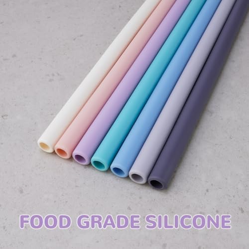 Tomorotec 7PCS Silicone Drinking Straws Fit for Stanley 40 oz 30 oz Tumbler - Image 6