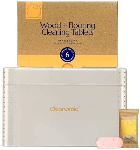 CLEANOMIC Wood and Flooring Cleaning Tablets and Tablet Tin Bundle by Cleanomic
